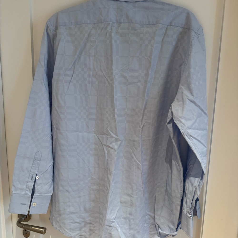 Burberry Light Blue Men's Dress Shirt - Picture 2 of 4